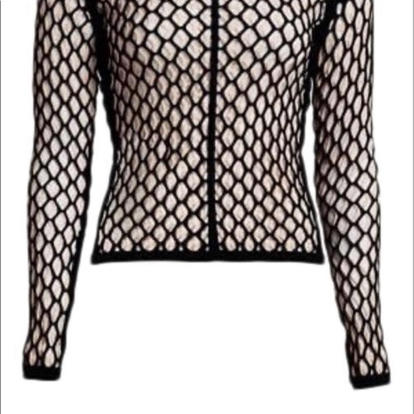 rag and bone black mesh top - Picture 3 of 3